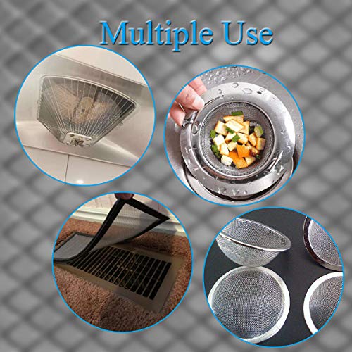 3PACK Steel Mesh Screen 11”X11”(280mmX280mm), 20 Mesh Steel Woven Wire Mesh 304 - Never Rust 1mm Hole Keep Rodent Out or Make Any Shapes by Valchoose