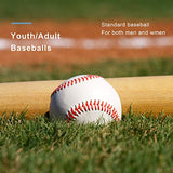 Baseball 12 Ball Pack Practice Training Baseballs for Kids/Youth 9 Inch Baseballs for Pitching Throwing Unmarked Autographs Baseball(One Dozen)