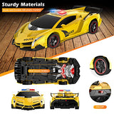 Febyhim Remote Control Car, Transform Robot RC Car with One-Button Transforming 360 Degree Rotation Drifting, 1:18 Scale Police Car Ideal Xmas and Birthday Gift Toys for 5+ Year Old Boys/Girls