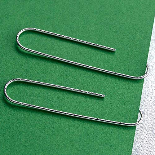 Vinaco Paper Clips Non Skid, Medium and Jumbo Paper Clips (1.3 inch & 2.0 inch), Durable & Rustproof, Coated Paper Clip Great for Office School and Personal Use