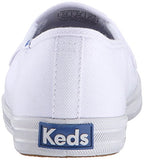 Keds womens Champion Slip on Sneaker, White Canvas, 8.5 US