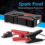 BIUBLE Car Battery Starter, 1000A Peak 12800mAh 12V Car Auto Jump Starter Power Pack with USB Quick Charge 3.0 (Up to 7L Gas or 5.5L Diesel Engine) (1000A)