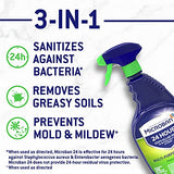 Microban Disinfectant Spray, 24 Hour Sanitizing and Antibacterial Spray, All Purpose Cleaner, Fresh Scent, 22 Fl Oz (Pack of 4)