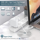 Mac Book Pro Charger - 100W USB C Charger Power Adapter Compatible with MacBook Pro 16, 15, 14, 13 Inch, MacBook Air 13 Inch, iPad Pro 2021/2020/2019/2018, Included 7.2ft USB C to C Cable