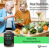 KaraMD Pure Nature | Dr Formulated Greens, Fruit & Vegetable Whole Food Health Supplement | Vitamins, Fiber & Antioxidant Superfood Nutrition | Natural Energy, Digestion & Immunity Boost, 120 Capsules