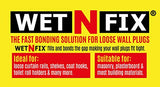 WETNFIX (20 Discs) - Fixing Wall Anchors Fast! Ideal for Loose Wall fixtures Such as Curtain Rails, Toilet roll Holders. Ideal for Drywall and Masonry.