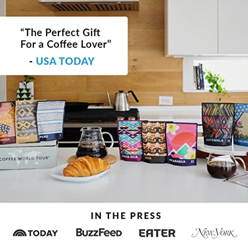 Atlas Coffee Club World of Coffee Sampler | Gourmet Coffee Gift Set | 8-Pack Variety Box of the World’s Best Single Origin Coffees | Whole Bean