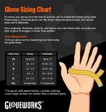 GLOVEWORKS HD Orange Nitrile Industrial Disposable Gloves, 8 Mil, Latex-Free, Raised Diamond Texture, Large, Box of 100
