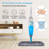 Microfiber Spray Mop for Floors Cleaning, EXEGO 360 Degree Spin Hardwood Floor Mop Laminate Floor Cleaning Mops Dry Mop for Hardwood Laminate Floor Ceramic Microfiber Mops with 3 Washable Mop Heads