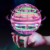 Flying Orb Ball Toys Soaring Hover Flytoy Pro Boomerang Spinner Hand Controlled Mini Drone Globe Shape UFO Spinning Safe for Kids Adults Outdoor Indoor by Tikduck (Pink)