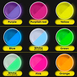 Blikable – Ukrainian brand - Glow in the Dark Acrylic Paint - Fluorescent Paint for Canvas, Painting – Glow Paint Set - Neon Craft Paint - Blacklight Paint – Art Supplies for Adults - Gifts for Artists - 9 Colors, 25ml