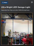 Amico 2 Pack LED Garage Light, 50W LED Shop Light with 3 Ultra Bright Adjustable Panels, 5000LM 6500K Deformable Ceiling Lights for Garage, Attic, Basement, E26/E27 Base