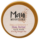 Maui Moisture Heal & Hydrate + Shea Butter Hair Mask & Leave-In Conditioner Treatment to Deeply Nourish Curls & Help Repair Split Ends, Vegan, Silicone, Paraben & Sulfate-Free, 12 oz