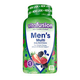 vitafusion Gummy Vitamins for Men, Berry Flavored Daily Multivitamins for Men, 150 count
