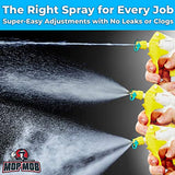 Leak-Free, Chemical Resistant Spray Head 5 Pack Industrial Spray Heads ONLY. Bottles NOT INCL. for Auto/Car Detailing, Window Cleaning and Janitorial Supply. Heavy Duty Low-Fatigue Trigger and Nozzle…