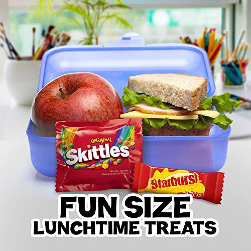 SKITTLES & STARBURST Candy Fun Size Variety Mix 31.9-Ounce Bag, 65 Pieces