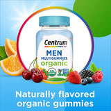 Centrum Men's Organic Multigummies, Men's Multivitamin Gummies, Organic Multivitamin for Men with Essential Nutrients for Immune Support, Energy, and Muscle Function - 90 Count