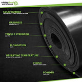 Rubber Sheet Warehouse .062" (1/16") Thick x 1" Wide x 10' -Neoprene Rubber Strip Commercial Grade 65A, Smooth Finish, Solid Rubber, Perfect for Weather Stripping, Gasket, Costume & DIY Projects