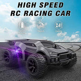 EpochAir Remote Control Car - 2.4GHz High Speed Rc Cars, Offroad Hobby Rc Racing Car with Colorful Led Lights and Rechargeable Battery,Electric Toy Car Gift for 3 4 5 6 7 8 Year Old Boys Girls Kids