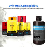 ANYCUBIC 3D Printer Resin, 405nm SLA UV-Curing Resin, High Precision & Rapid Photopolymer for LCD/DLP/SLA 3D Printing(Clear, 1kg)