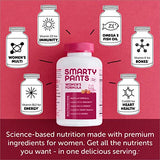 SmartyPants Women's Formula Gummy Vitamins: Gluten Free, Multivitamin, CoQ10, Folate (Methylfolate), Vitamin K2, Vitamin D3, Biotin, B12, Omega 3 DHA/EPA Fish Oil, 180 count (30 Day Supply)