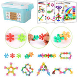 TOMYOU 200 Pieces Building Blocks Kids STEM Toys Educational Building Toys Discs Sets Interlocking Solid Plastic for Preschool Kids Boys and Girls Aged 3+, Safe Material Creativity Kids Toys