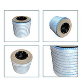 IDL Packaging - MiniCW34 3/4" x 250' Mini Woven Cord Strapping Roll, 2400 lbs - Break Strength, 6 x 3 Core, White (Pack of 1)