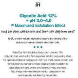 VILLAGE11FACTORY AHA 12% Body Lotion , Exfoliating & Rejuvenating Formula with 12% Glycolic Acid and Hyaluronic Acid. Unscented, Paraben Free. 10.6 Oz
