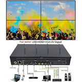 LINK-MI TV04 2x2 Video Wall Controller USB+HDMI+VGA+AV Input, TV HDMI Out, Fully-Digital Processing Channel Inside 180 Degree, HD LCD Splicing Screen Seamless led TV Wall Display 1x3 1x4 2x1 1x2