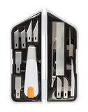 Fiskars 165190-1001 Heavy-Duty Carving, Chiseling and Sawing Set, White