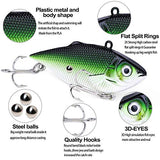 TOPFORT Fishing Lures, Fishing Spoon,Trout Lures, Bass Lures, Spinning Lures,Hard Metal Spinner Baits kit with Carry Bag…… (51PCS Fishing Lure with Box)