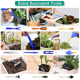 82 Pcs Garden Tools Set, Extra Succulent Tools Set, Heavy Duty Gardening Tools Aluminum with Soft Rubberized Non-Slip Handle Tools, Durable Storage Tote Bag, Gifts for Men (Blue)