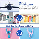 Ulfsaar Portable Travel Clothesline, Camping Accessories, Vacation Essentials, RV Cruise Camper Accessories for Travel Trailers, Camper Travel Apartment Essentials, Laundry Line.