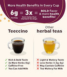 Teeccino Herbal Tea Sampler Assortment – Maca Chocolaté, French Roast, Hazelnut, Vanilla Nut – Rich & Roasted Herbal Tea That’s Caffeine Free & Prebiotic for Natural Energy, 12 Tea Bags