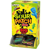 SOUR PATCH KIDS Big Individually Wrapped Soft & Chewy Candy, Halloween Candy, 240 Count Box