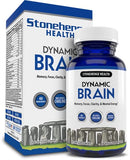 Stonehenge Health Dynamic Brain Supplement – Memory, Focus, & Clarity– Formulated with 40 Unique Nootropic Ingredients Including Phosphatidylserine, Bacopa Monnieri, and Huperzine A