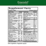 Emerald Labs Women's 45+ 1-Daily Multi - with Coenzymated B's, Methylated Folic Acid, Plus Setria L-Glutathione, CoQ10, K2 and Broccoli Extract - 60 Vegetable Capsules