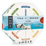 Numi Organic Tea By Mood Gift Set, 40 Count Tea Bag Assortment - Premium Organic Black, Pu-erh, Green, Mate, Rooibos & Herbal Teas (Packaging May Vary)