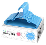 Sharpty Children's Hangers Plastic, Kids Hangers Ideal for Everyday Standard Use, Baby Hangers Kids 20 Pack (Blue, 20 Pack)