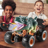 Bennol Remote Control Dinosaur Car for Boys Kids 4-7, 2.4Ghz RC Dinosaur Truck Toys for Toddlers, Electric Hobby RC Car Toys with Light & Sound Spray Function for 3 4 5 6 7 8 Year olds Kids Boys Girls