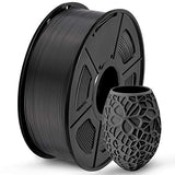 PLA 3D Printer Filament, SUNLU PLA Filament 1.75mm, Dimensional Accuracy +/- 0.02 mm, 1 kg Spool, 1.75mm, PLA Black