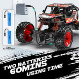 JoyStone DE66 RC Cars for Kids 2WD Remote Control Car 2 Batteries Alloy Monster Trucks 60Mins Play Time 175 FT Control Distance Electric Toy Off-Road Crawler Gift for Boys and Girls