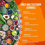 Adult Multivitamin Gummies Extra Strength Immune Support with Zinc, Vitamins D3 and C - Natural Complete Daily Gummy Vitamin Supplement - Vegetarian Multi for Men and Women, Non-GMO - 120 Gummies